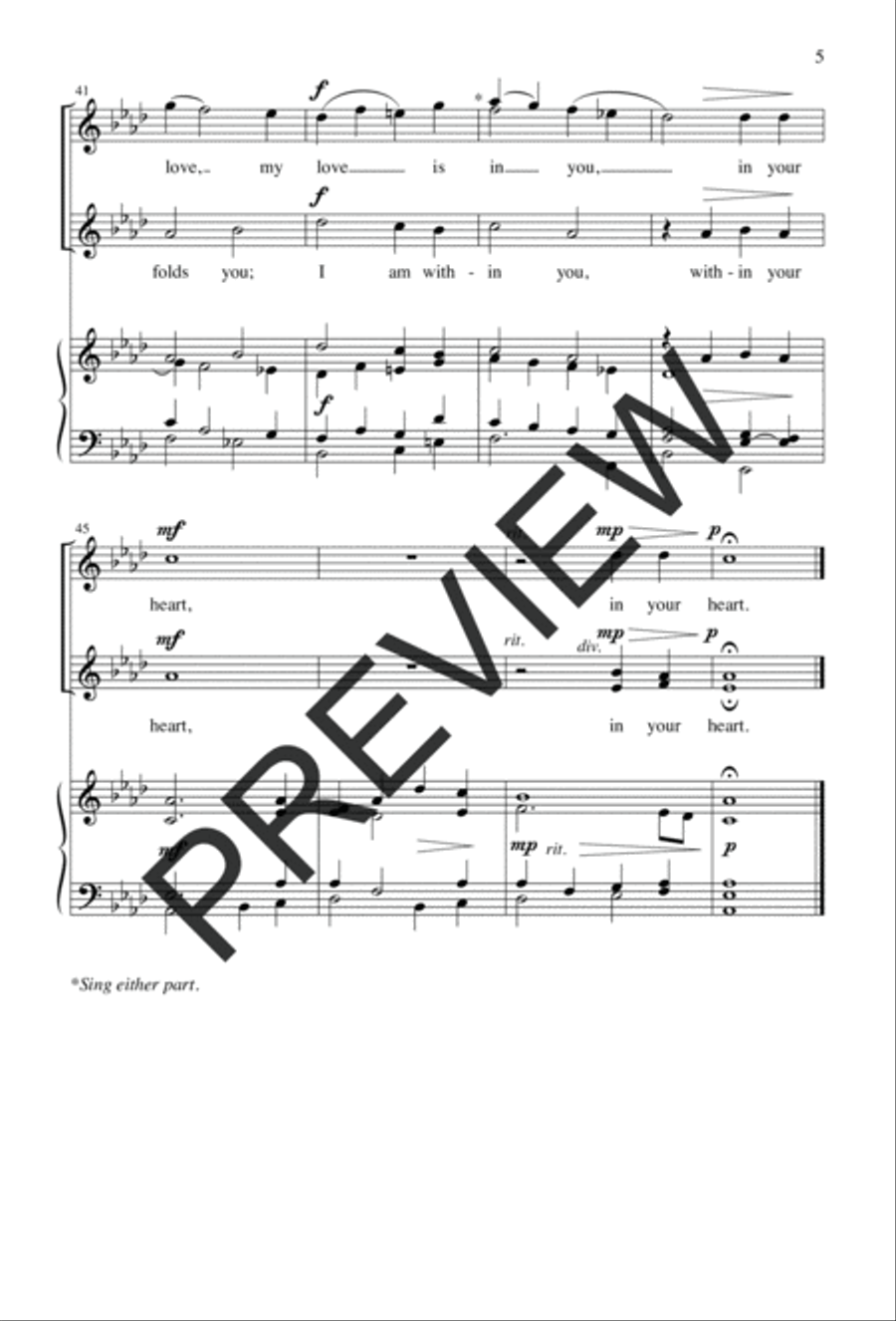 I Am Always with You I Am Always with You Unison Choir scores gallery preview page 6