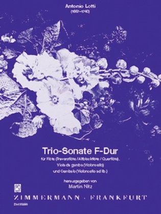 Book cover for Trio Sonata F major