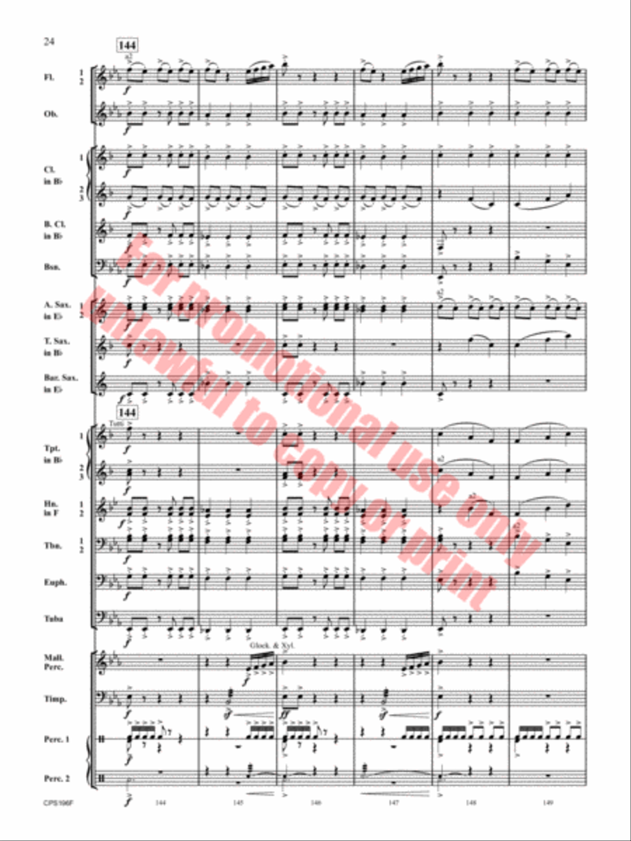 If I Could Fly Concert Band scores gallery preview page 25