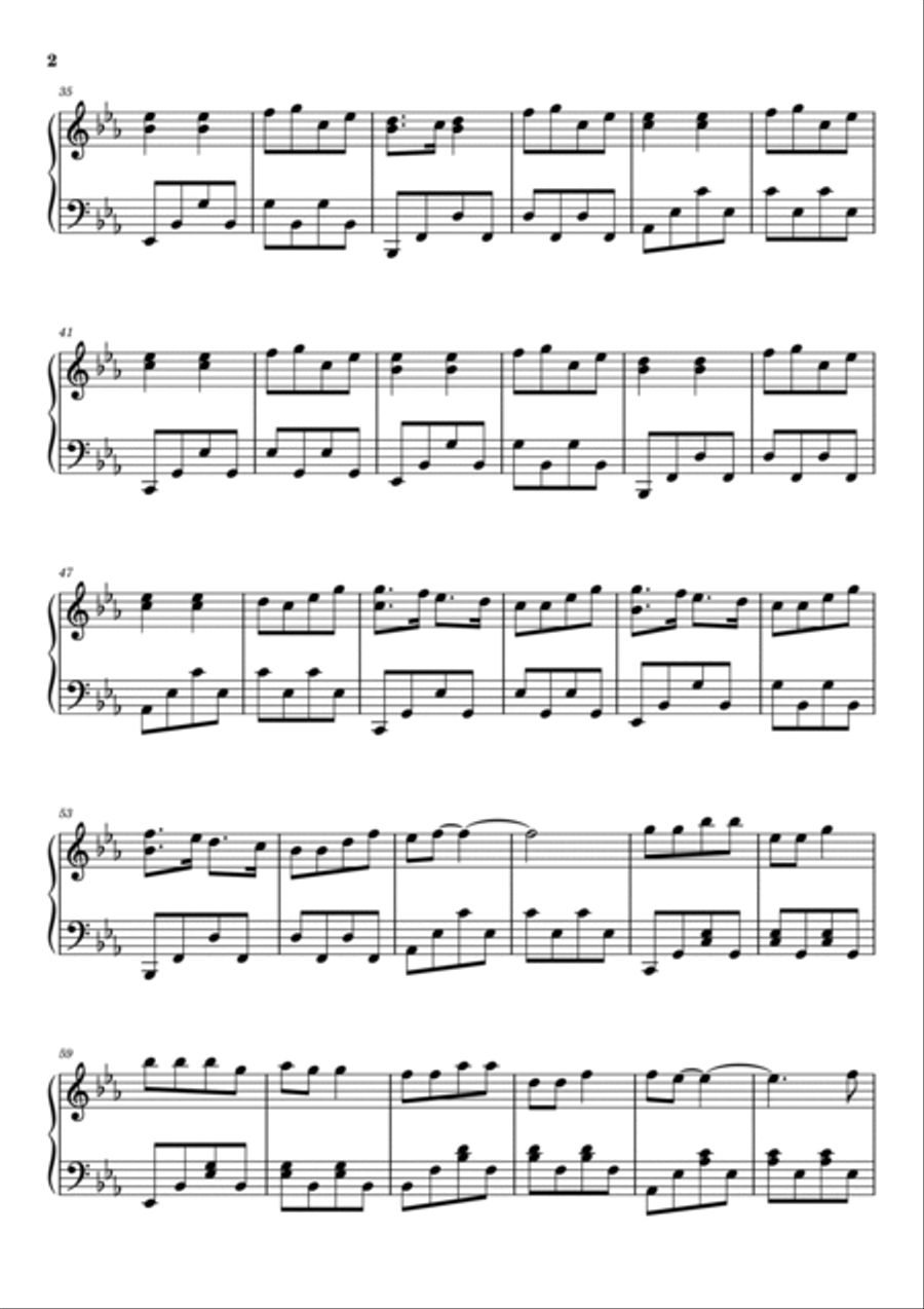 Impossible Piano Solo scores gallery preview page 2
