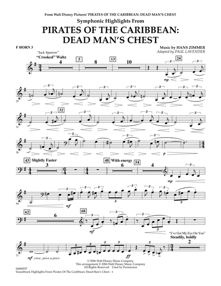 Soundtrack Highlights from Pirates Of The Caribbean: Dead Man's Chest - F Horn 3