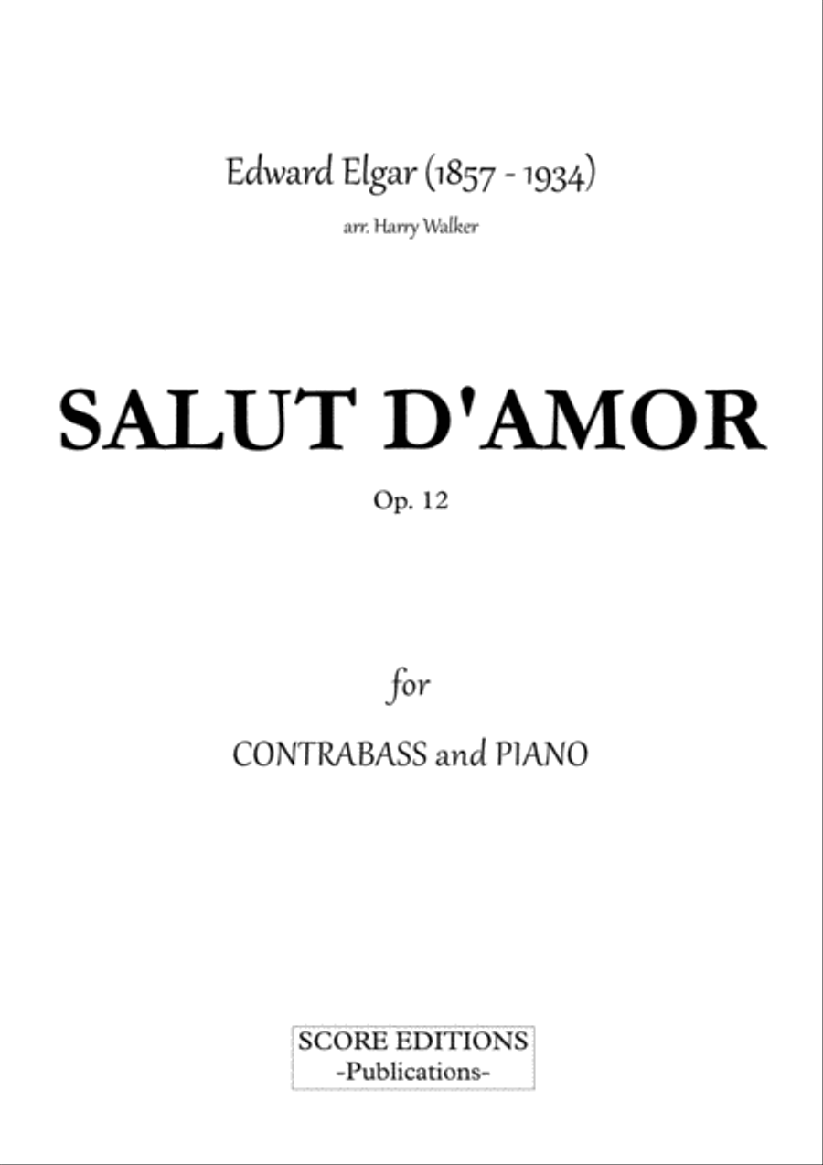Salut D' Amour for Contrabass and Piano Salut D' Amour for Contrabass and Piano Double Bass scores gallery preview page 2