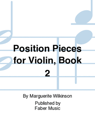 Book cover for Position Pieces for Violin, Book 2