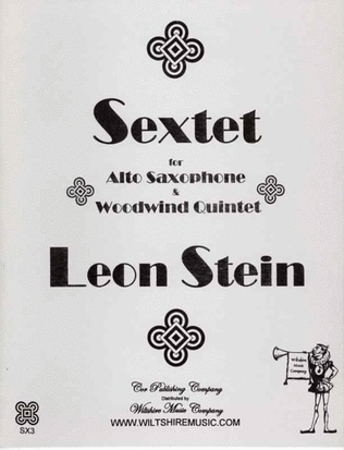 Book cover for Sextet for Alto Sax & Woodwind Quintet