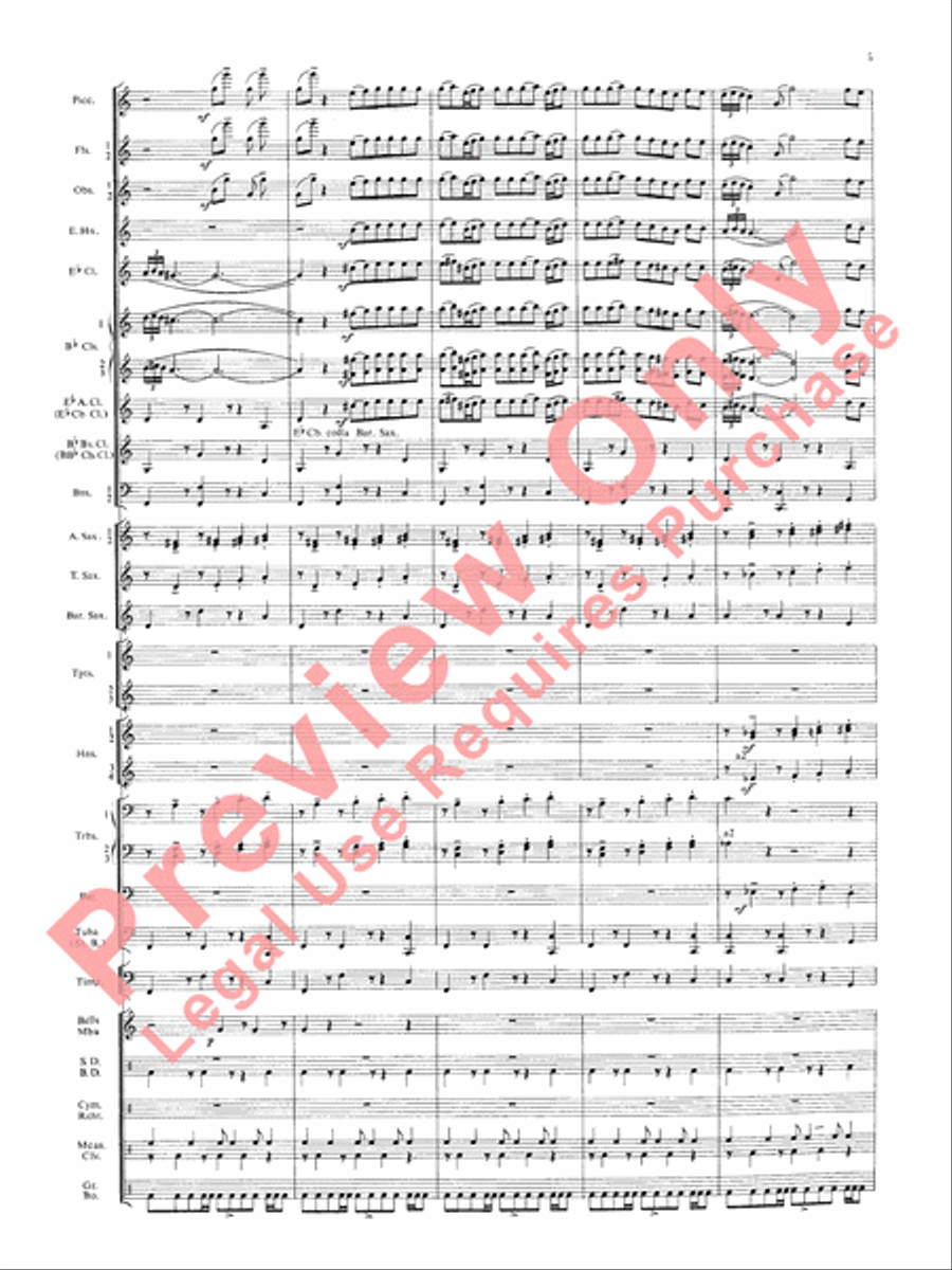 Symphonic Dance No. 3 (Fiesta) Concert Band scores gallery preview page 8