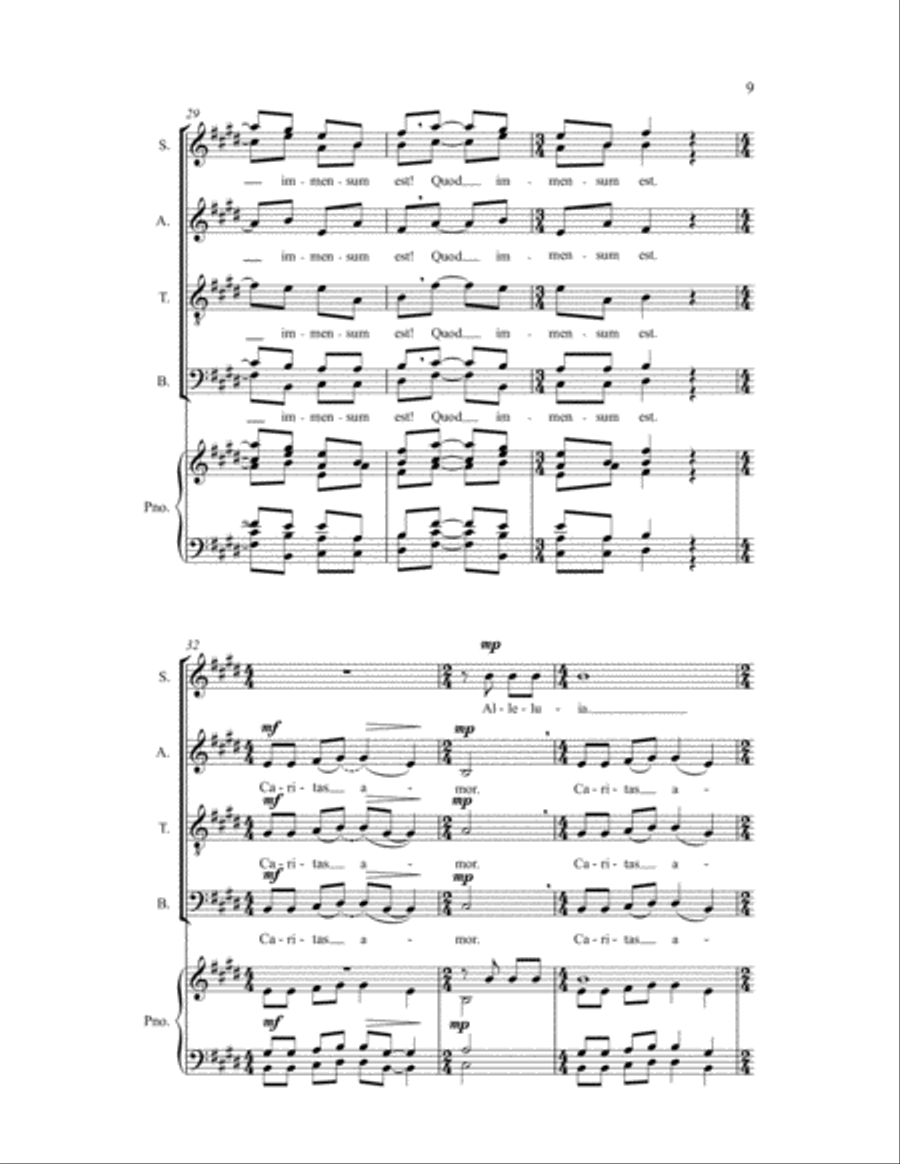 Caritas et Amor Caritas et Amor SSATB scores gallery preview page 11
