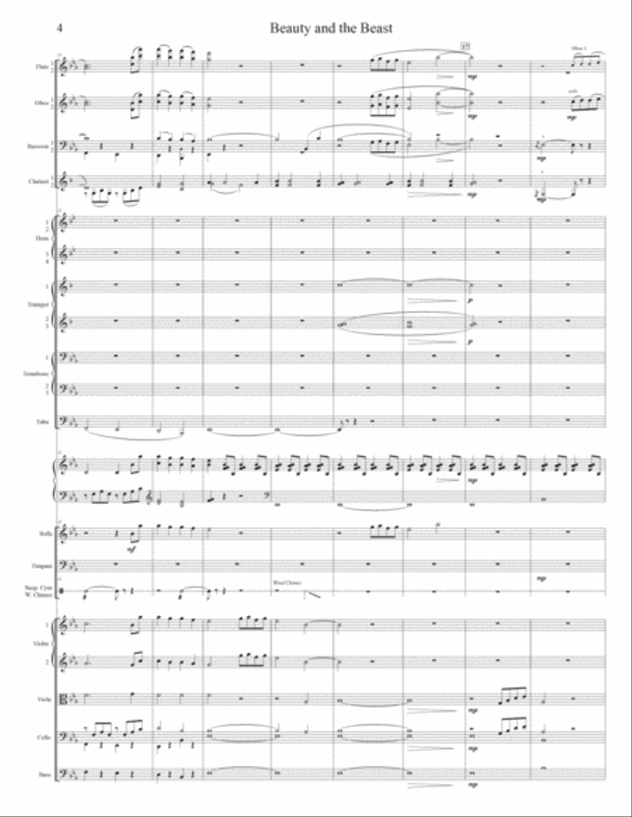 Beauty And The Beast Full Orchestra scores gallery preview page 4