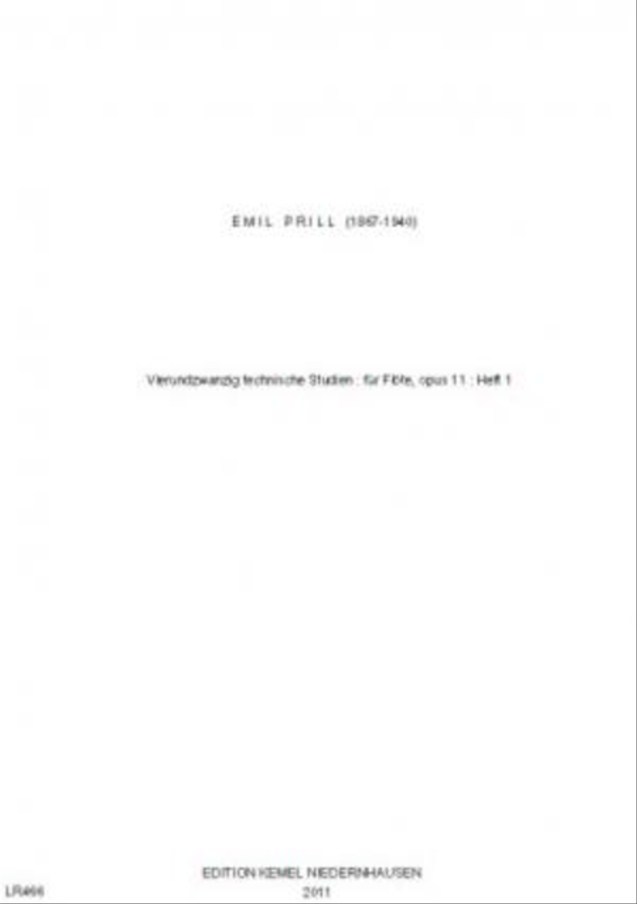Vierundzwanzig technische Studien Flute Solo scores gallery preview page 1