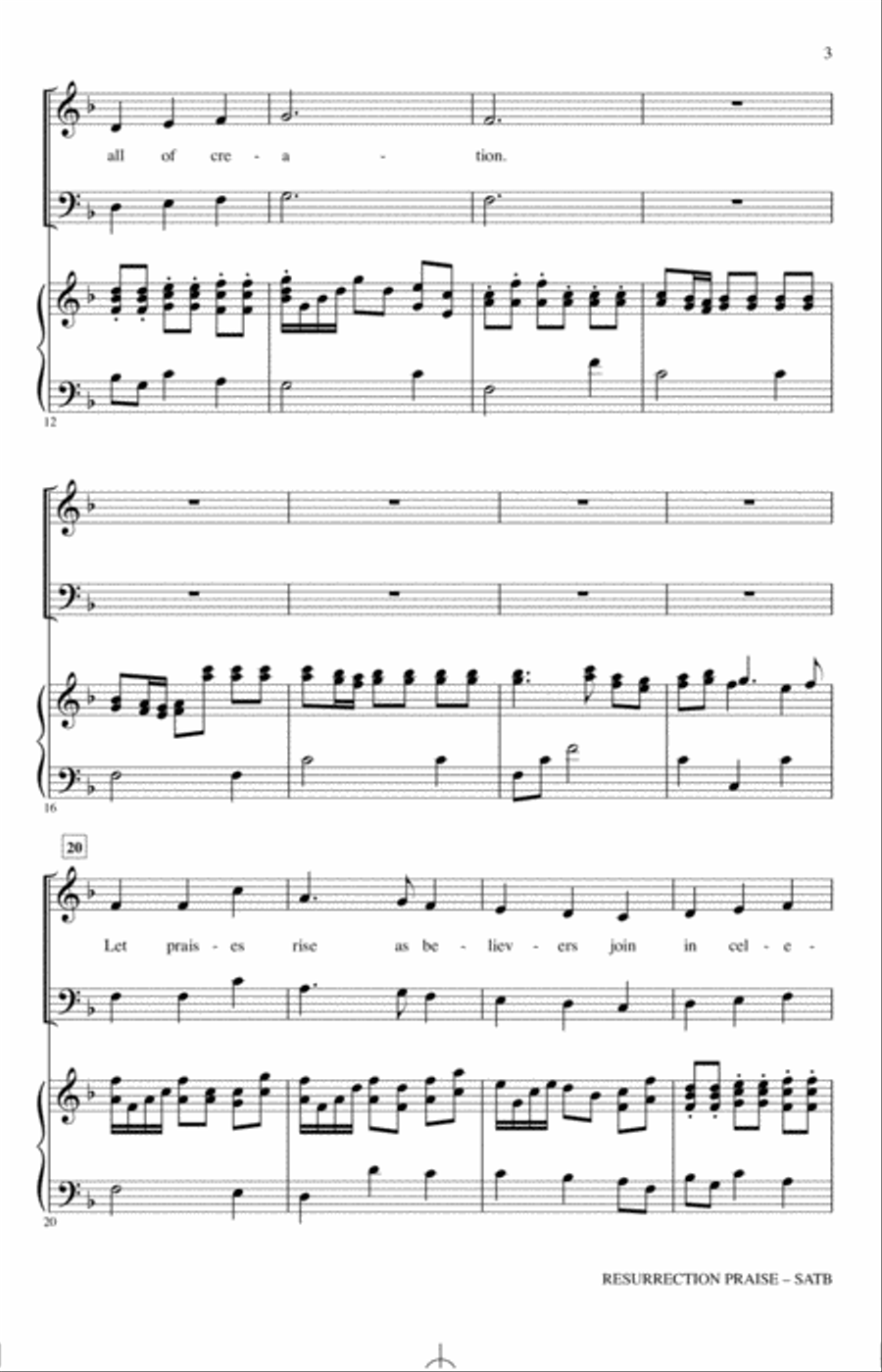 Resurrection Praise 4-Part scores gallery preview page 2