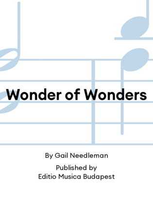 Wonder of Wonders