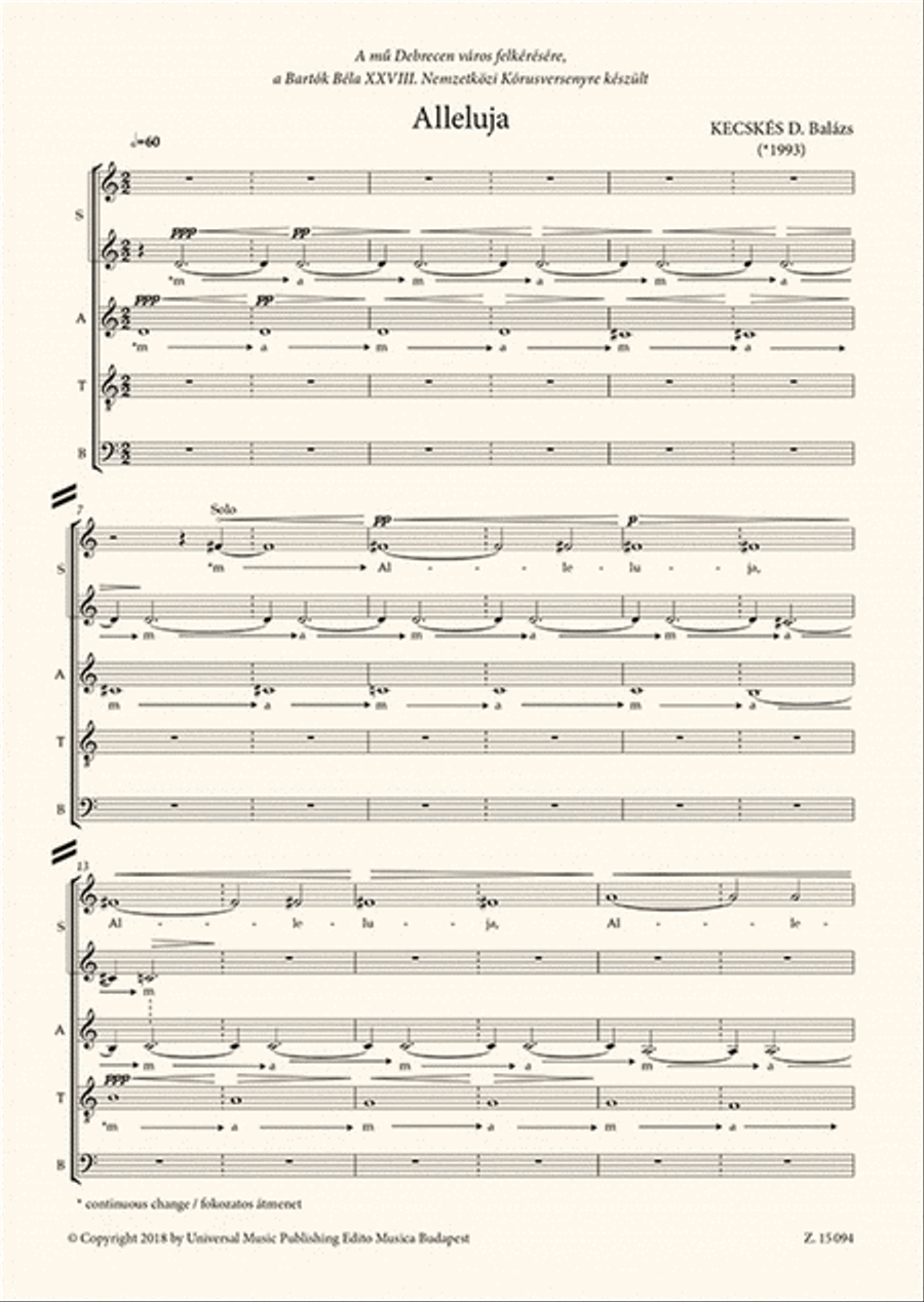 Alleluja Alleluja SSAATTBB scores gallery preview page 2