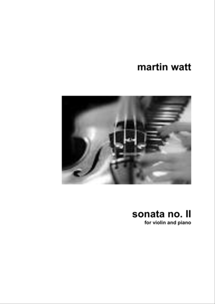 Sonata for Violin and Piano no. II Violin Solo scores gallery preview page 1