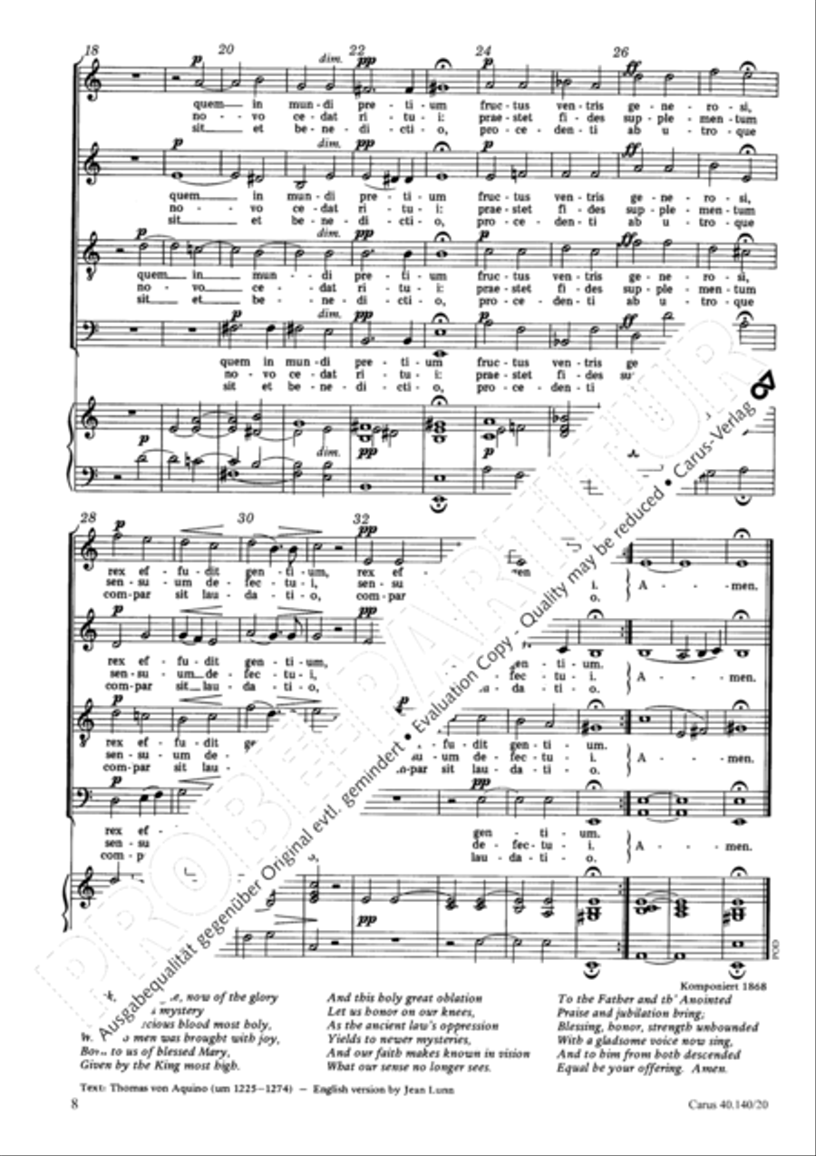 Bruckner: Tota pulchra es; Pange lingua Score scores gallery preview page 9