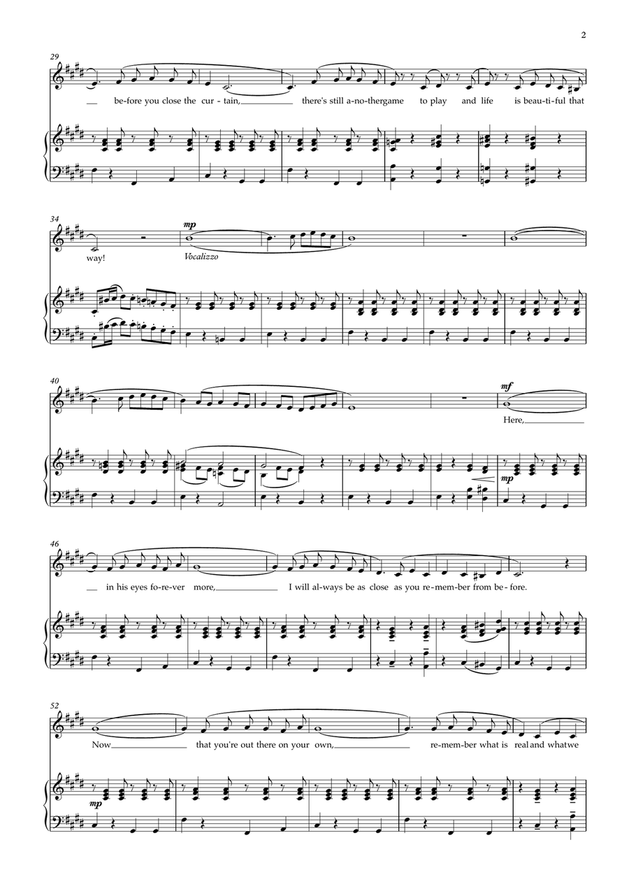 Life Is Beautiful (la Vita E Bella) Piano, Vocal scores gallery preview page 2