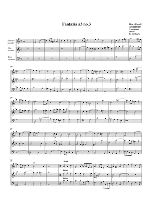 Fantazia no.3 (arrangement for 3 recorders (SAB))