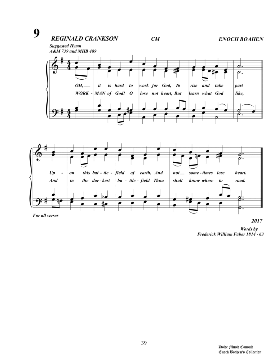 Hymn Tune ( Reginald Crankson ) image number null