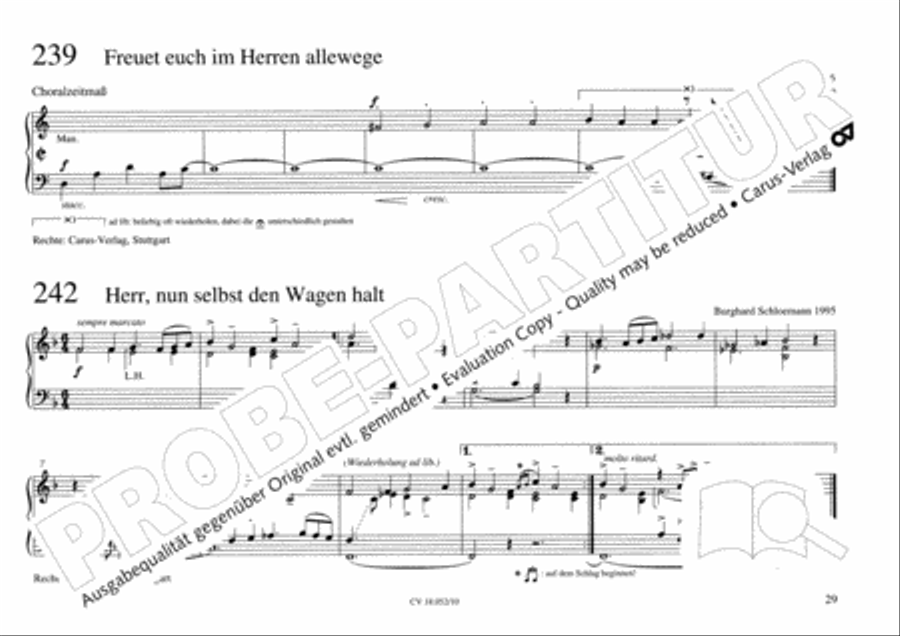 Esslinger Orgelbuch, Bd I-III