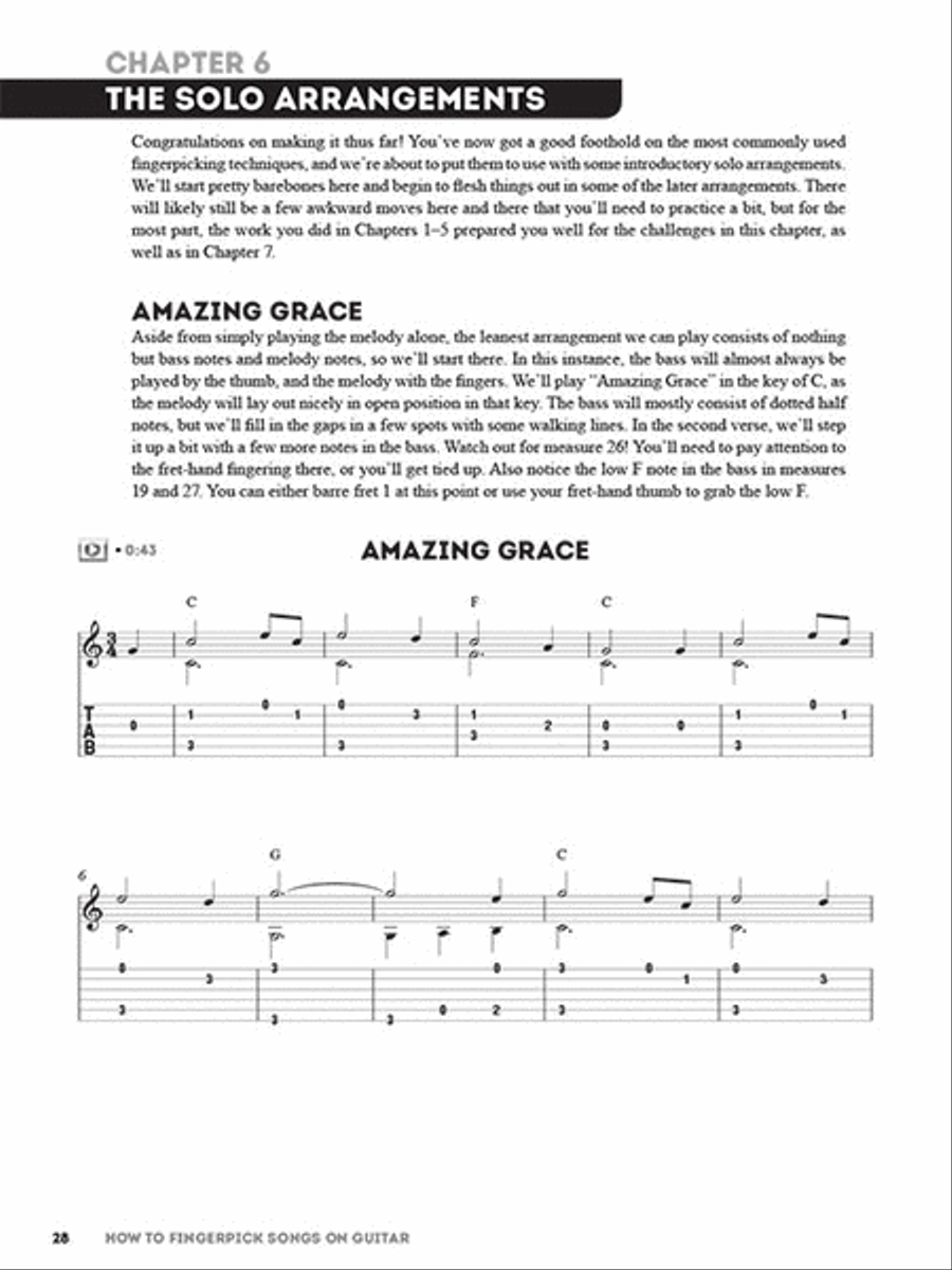How to Fingerpick Songs on Guitar Fingerpicking Guitar scores gallery preview page 4