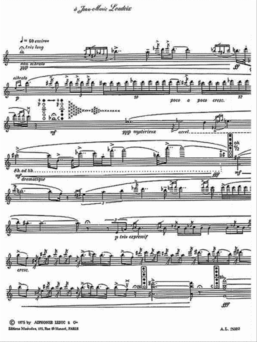 Improvisations II & III Alto Saxophone scores gallery preview page 3