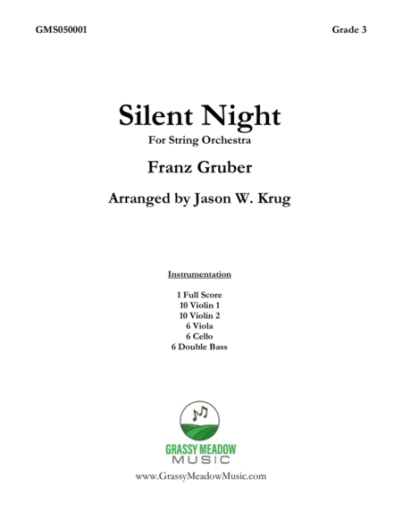 Silent Night for String Orchestra image number null