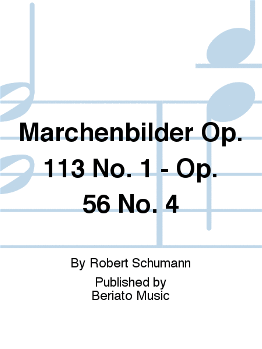 Marchenbilder Op. 113 No. 1 - Op. 56 No. 4 Piano Accompaniment scores gallery preview page 1
