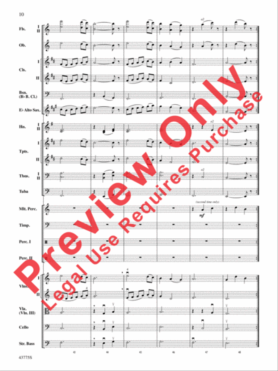 Ancient Echoes of Time Full Orchestra scores gallery preview page 11