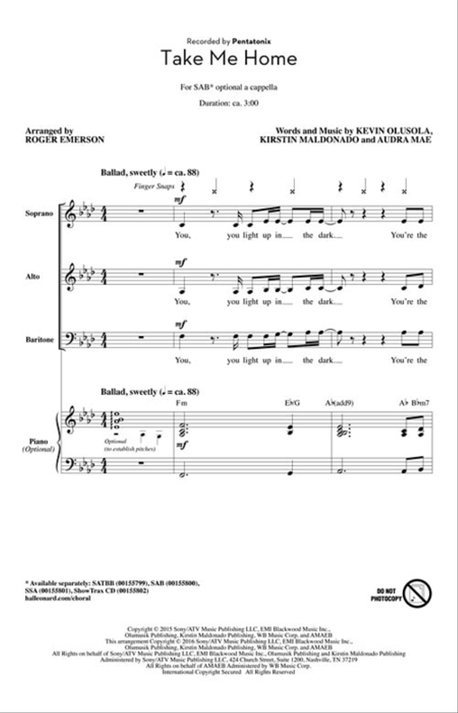 Take Me Home Take Me Home 3-Part scores gallery preview page 2