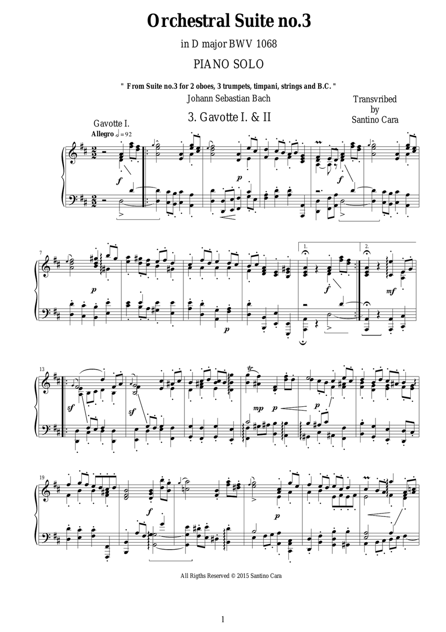 Bach suite new arrivals 3 piano