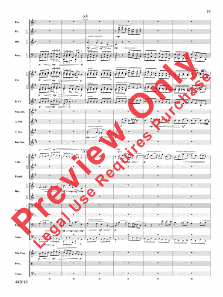 Handel in the Strand Concert Band scores gallery preview page 20