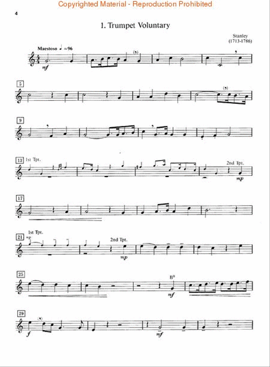 The Canadian Brass Book of Advanced Quintets Trumpet scores gallery preview page 2