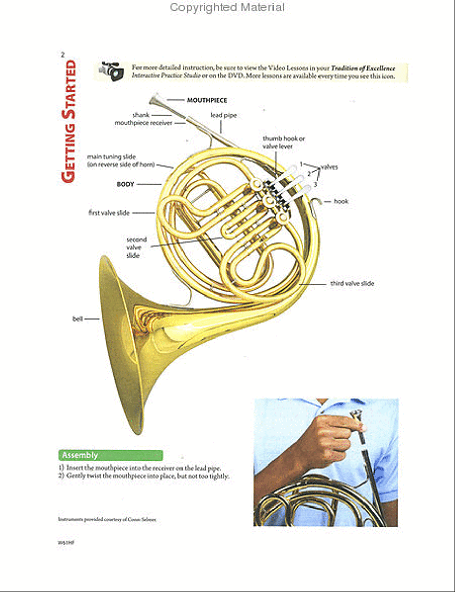 Tradition of Excellence Book 1 - F Horn Concert Band Methods scores gallery preview page 4
