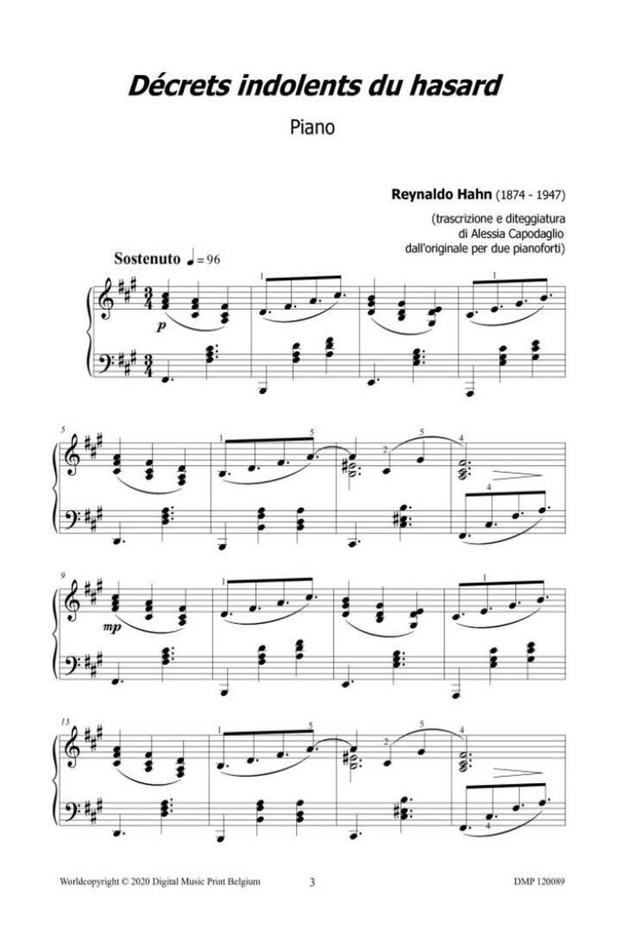 Decrets Indolents Piano Solo scores gallery preview page 2