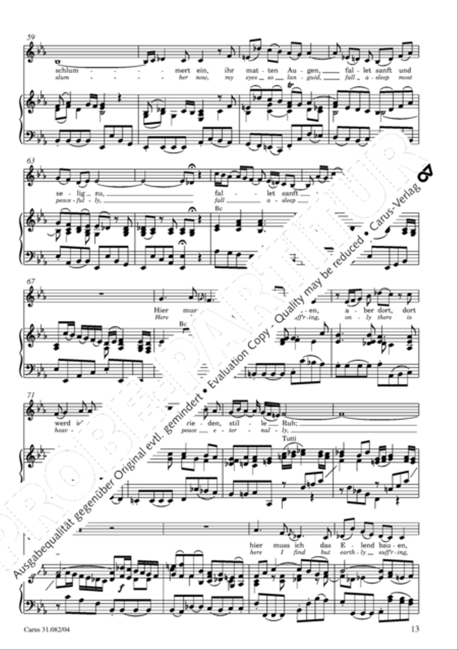 I have enough (Ich habe genung) Mezzo-Soprano Voice scores gallery preview page 14