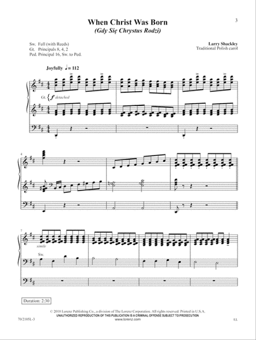 When Christ Was Born When Christ Was Born Organ scores gallery preview page 3