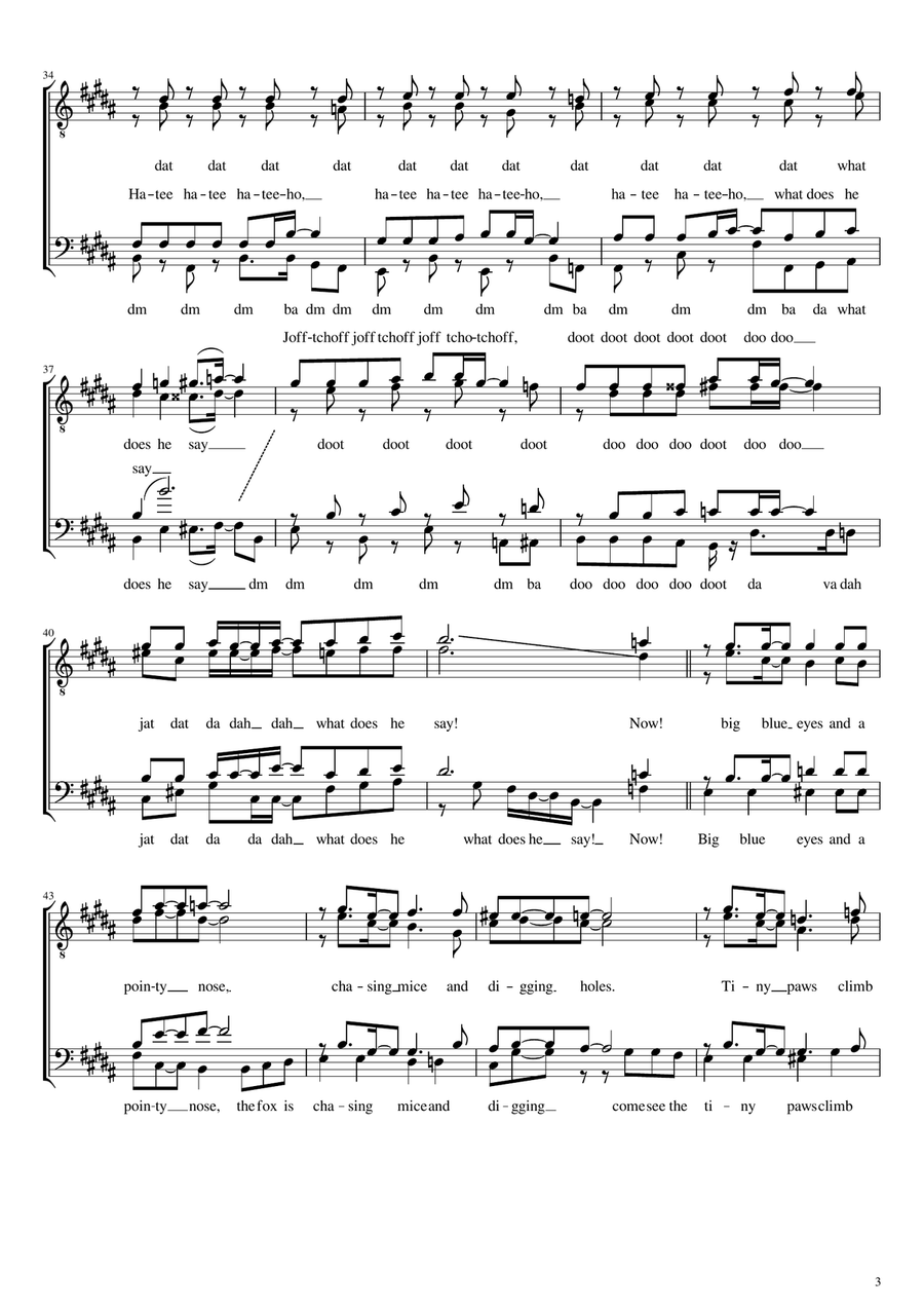 The Fox 4-Part scores gallery preview page 3