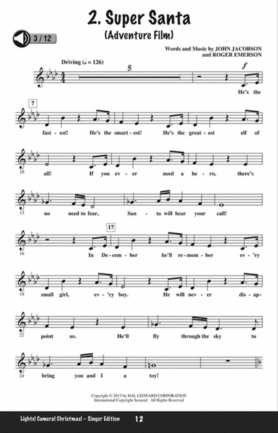 Lights! Camera! Christmas! Choir scores gallery preview page 3