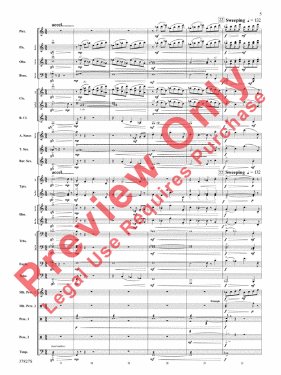 The Winged Stallion Concert Band scores gallery preview page 6