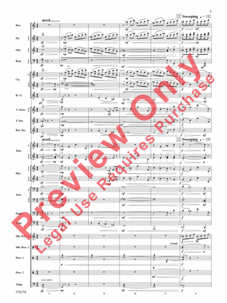The Winged Stallion by Rossano Galante Concert Band - Sheet Music