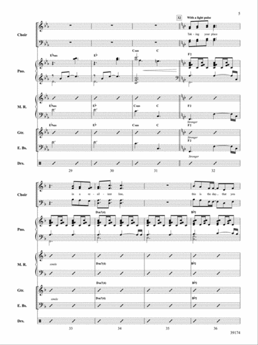 Taking Your Place Taking Your Place Choir scores gallery preview page 6
