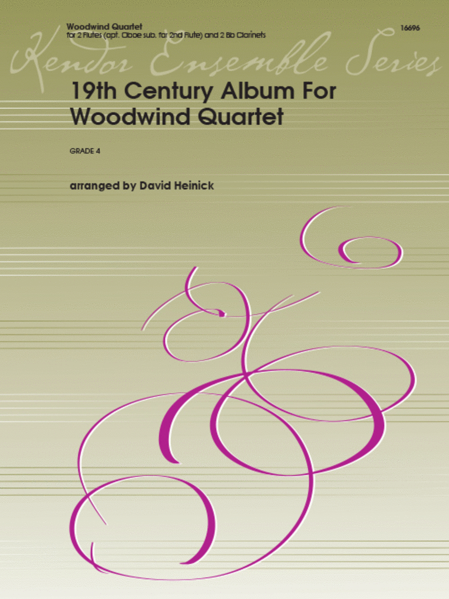 19th Century Album For Woodwind Quartet Woodwind Quartet scores gallery preview page 1