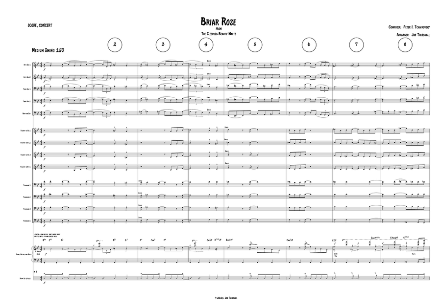 Briar Rose (for Jazz Big Band) Jazz Ensemble scores gallery preview page 1