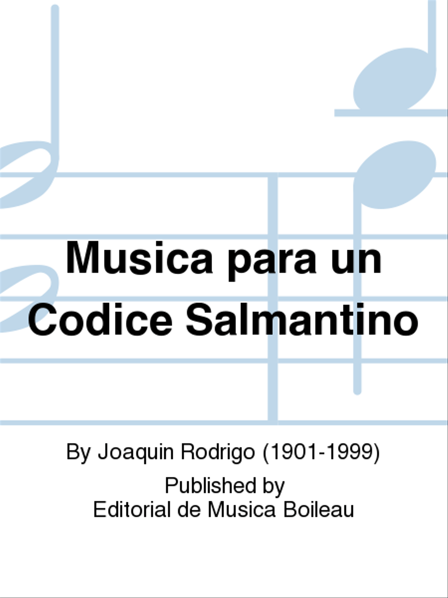 Musica para un Codice Salmantino Mixed Choir scores gallery preview page 1