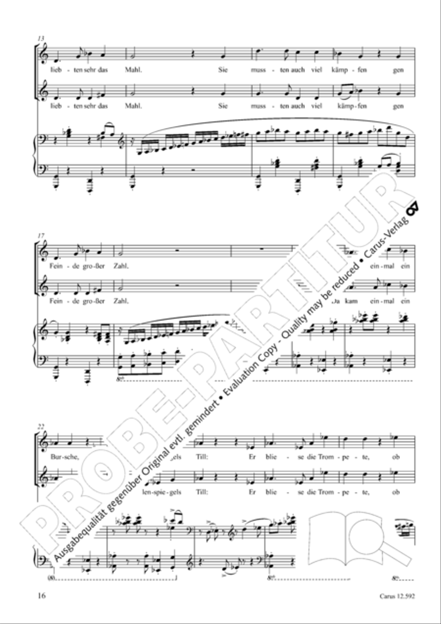 Eulenspiegeleien op. 146. Drei Eulenspiegelszenen Collection / Songbook scores gallery preview page 17