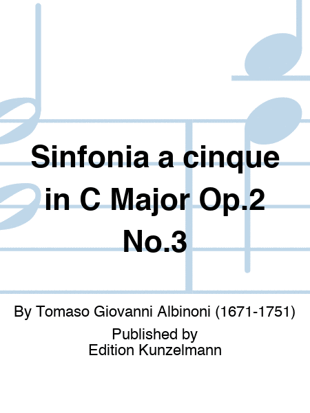 Sinfonia a cinque in C Major Op.2 No.3