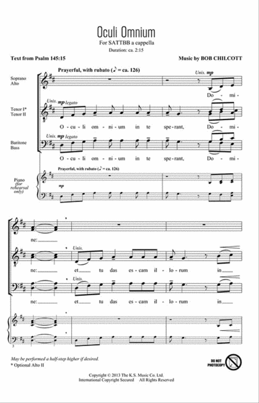 Oculi Omnium A Cappella scores gallery preview page 2