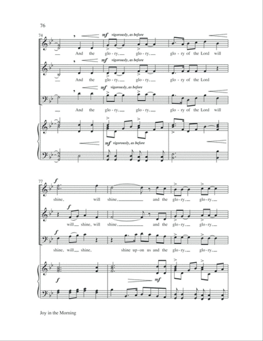 Easy Anthems, Vol. 4 Easy Anthems, Vol. 4 3-Part scores gallery preview page 77