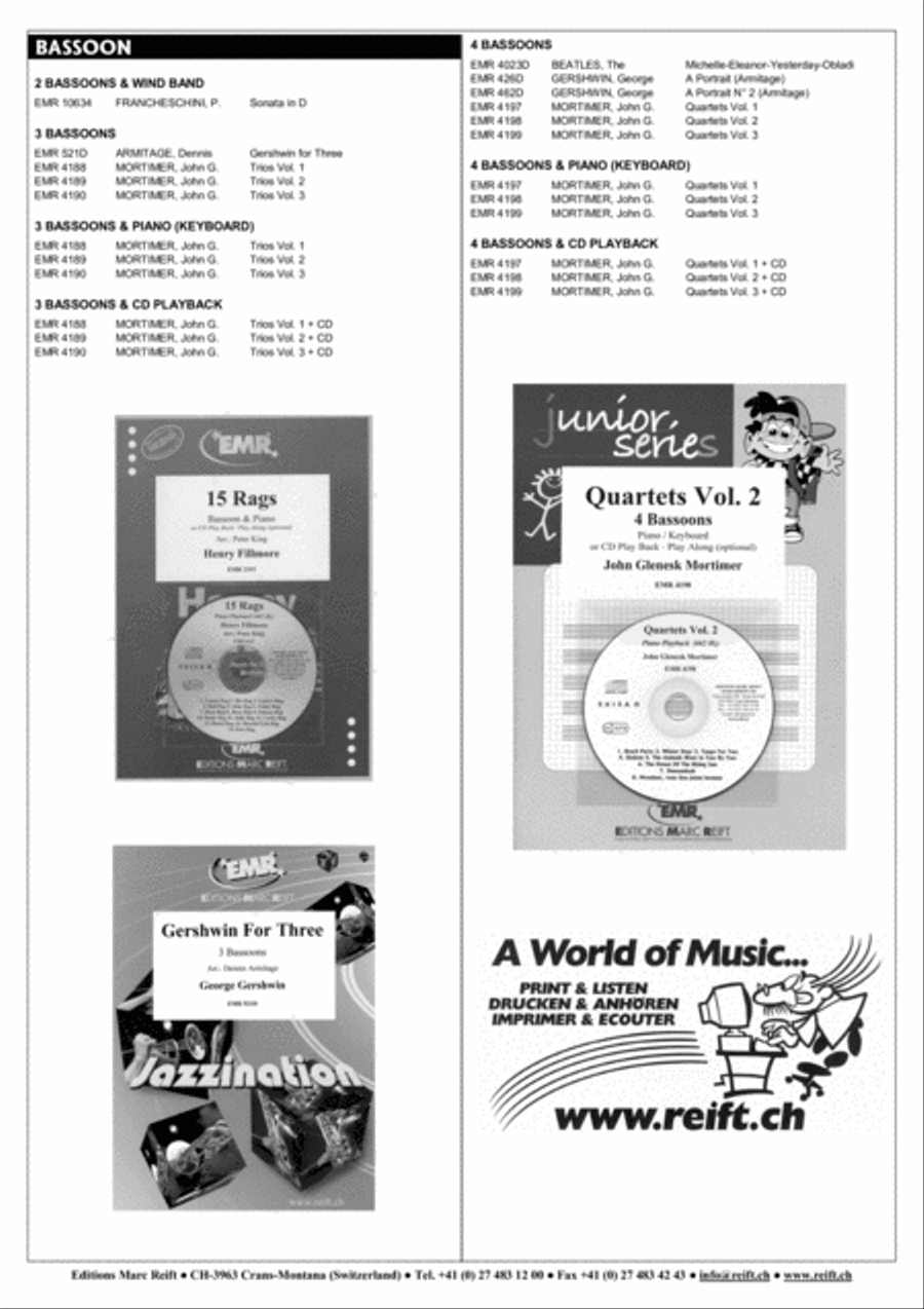 A Portrait No. 2 A Portrait No. 2 Bassoon Quartet scores gallery preview page 7