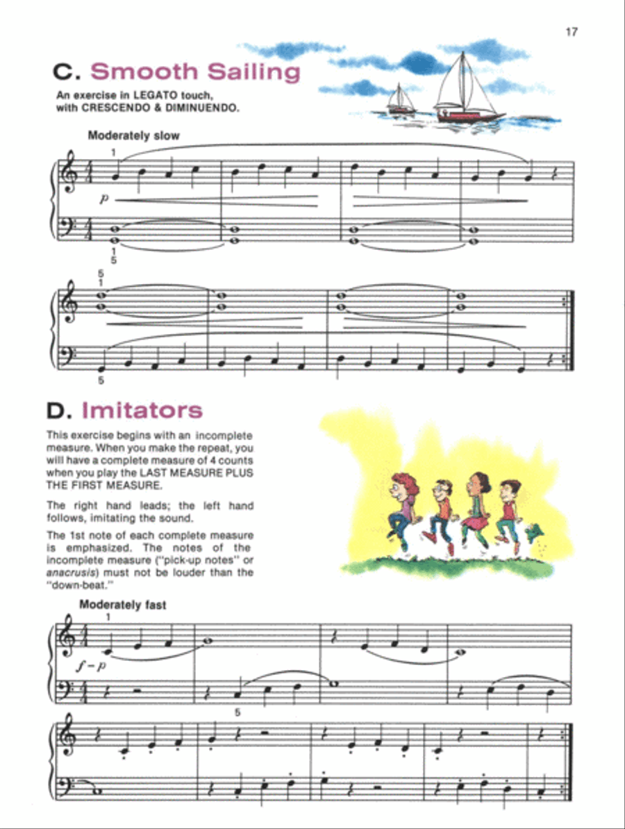 Alfred's Basic Piano Library Technic Complete Piano Method scores gallery preview page 4