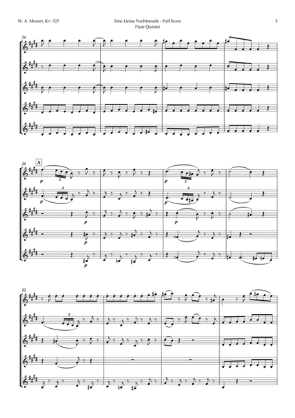 Eine kleine Nachtmusik by Mozart for Baritone Sax Quintet image number null