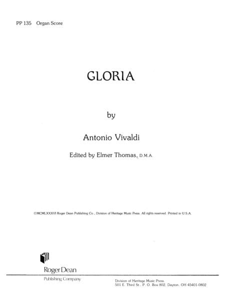 Gloria - Organ Accompaniment